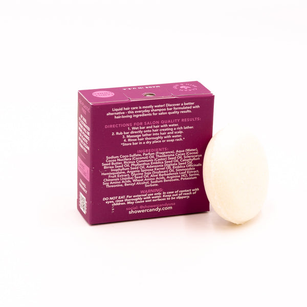 Shower Candy Argan Oil Bamboo Shampoo Bar – Smoothing Solid Shampoo for Frizzy and Curly Hair