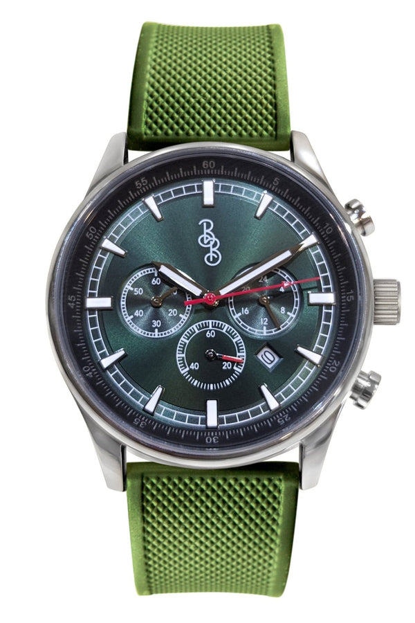 Beyond Boring Watch Company Green Sport Chronograph