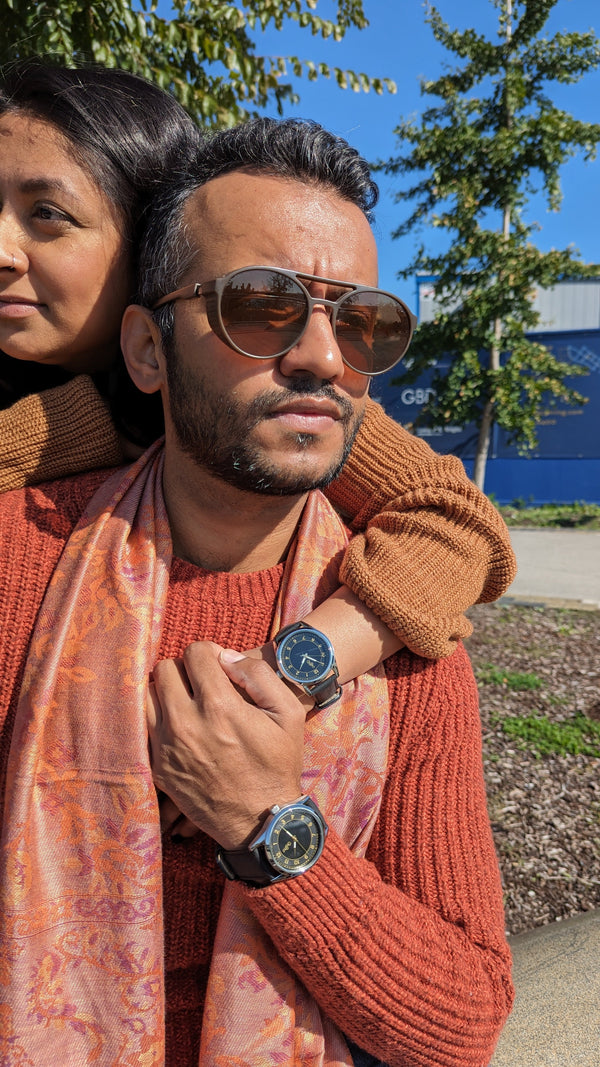 Beyond Boring Watch Company Black and Gold Classic Watch