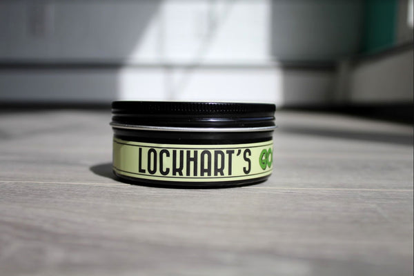 Lockharts logo on the goon grease pomade.