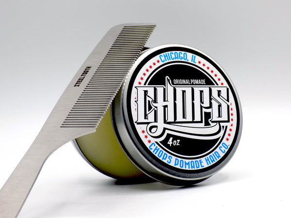 chops pomade and a steeltooth comb which are sold together for a discounted rate 